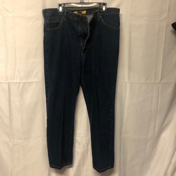 Real Ranch Jeans 36 X 30 EUC Dark Wash Low Rise Relaxed Fit - Picture 6 of 7